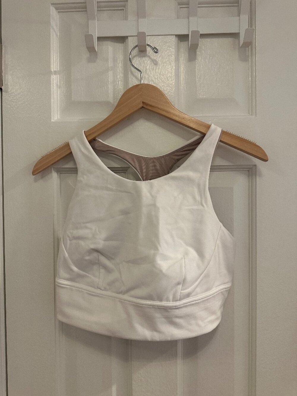 Lululemon High Neck White Bra (Size 14)
